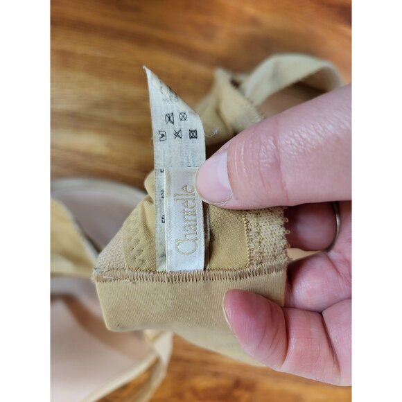 Chantelle C12410 Basic Invisible Memory Foam Bra Lined UW Womens 38Dd Beige - Picture 4 of 5